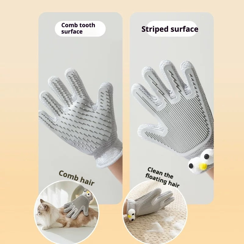Pet Grooming Gloves for Dogs & Cats - Hair Remover & Massager Verdant Keep